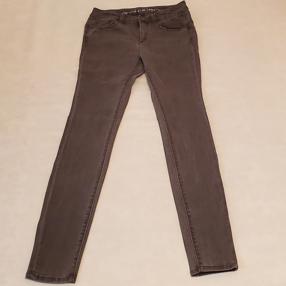Victoria's Secret 2 Vintage Y2K Gray Denim Mid Rise Legging Skinny Jeans